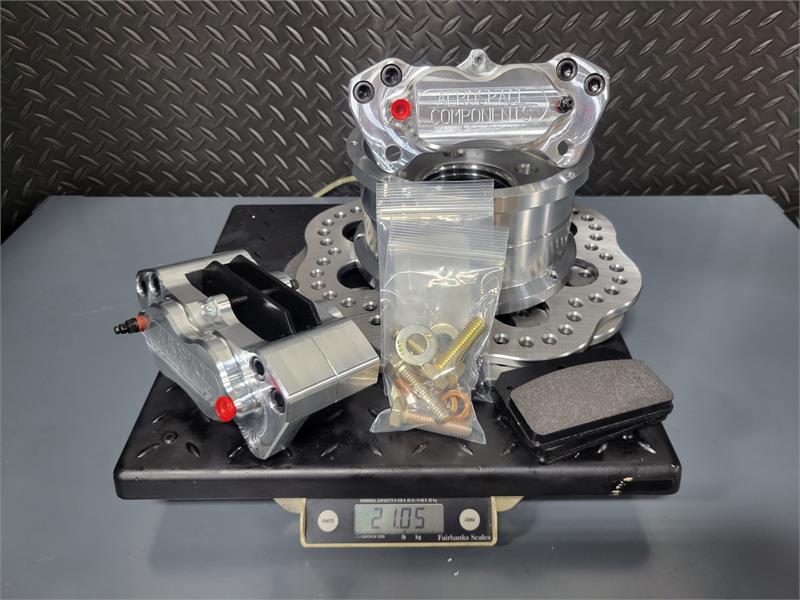 4 Piston Pro Lite Rear Drag Race Kit 2015-21 Hellcat, SRT, Scat Pack