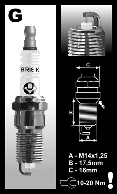 Brisk Silver Racing GR15YS Spark Plug