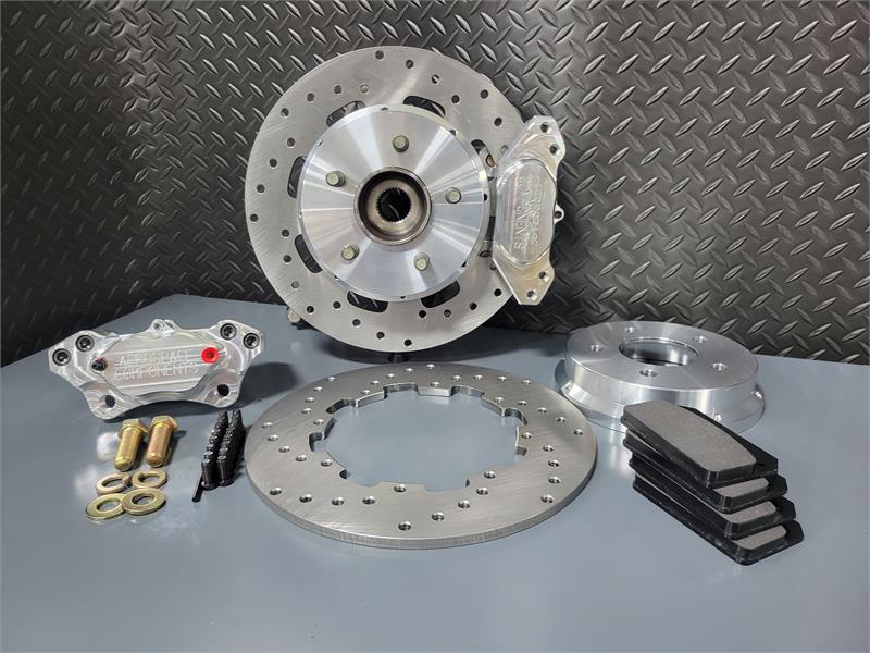 4 Piston Rear Drag Race Brake Kit 2015-2023 Mustang